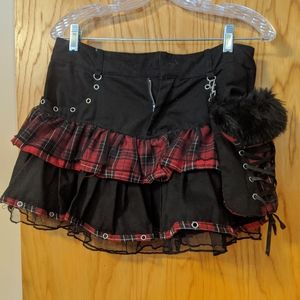 Skirt and leg warmers gothic